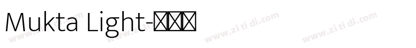Mukta Light字体转换